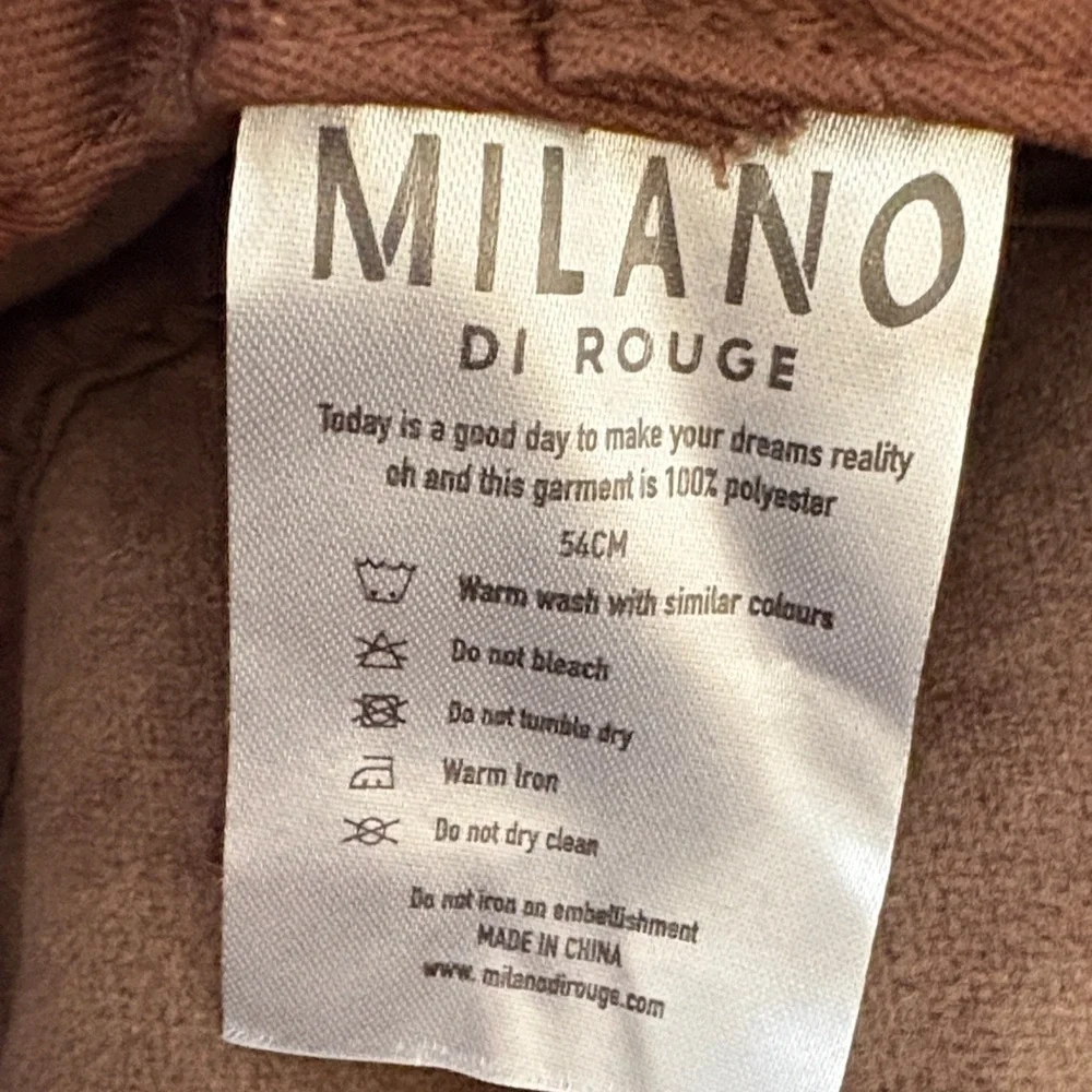 Milano Di Rouge Chocolate Fleece Bucket Hat